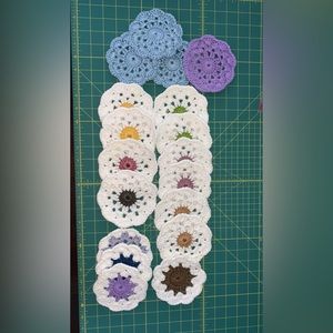 Crochet coasters